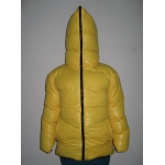 New unisex shiny nylon padded winter jacket wet look puffa reversible down jacket size M-3XL